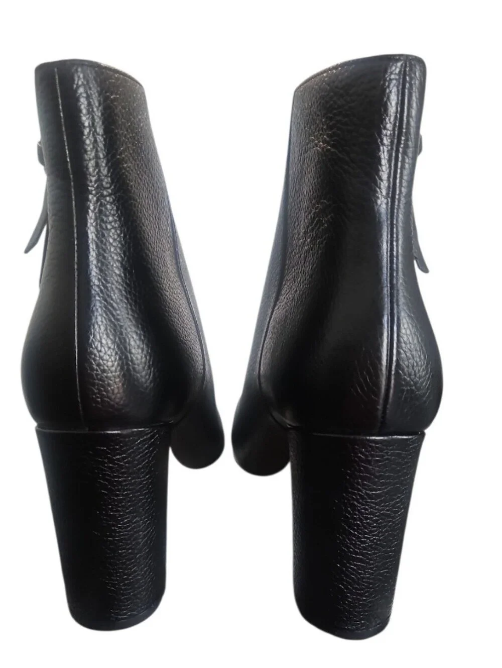 Kate Spade New York Knott Zip Black Leather Block Heel Ankle Booties Size 8.5